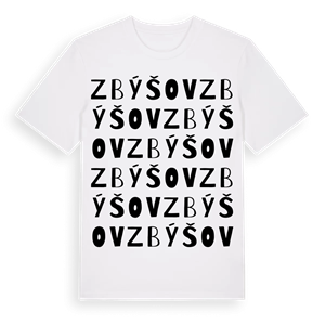 Zbýšov ordlek t-shirt – ekologisk bomull t-shirt från Pinshirt