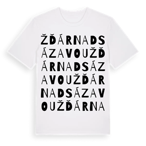 Žďár nad Sázavou ordlek t-shirt – ekologisk bomull t-shirt från Pinshirt