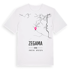 Zegama karta t-shirt – ekologisk bomull t-shirt från Pinshirt