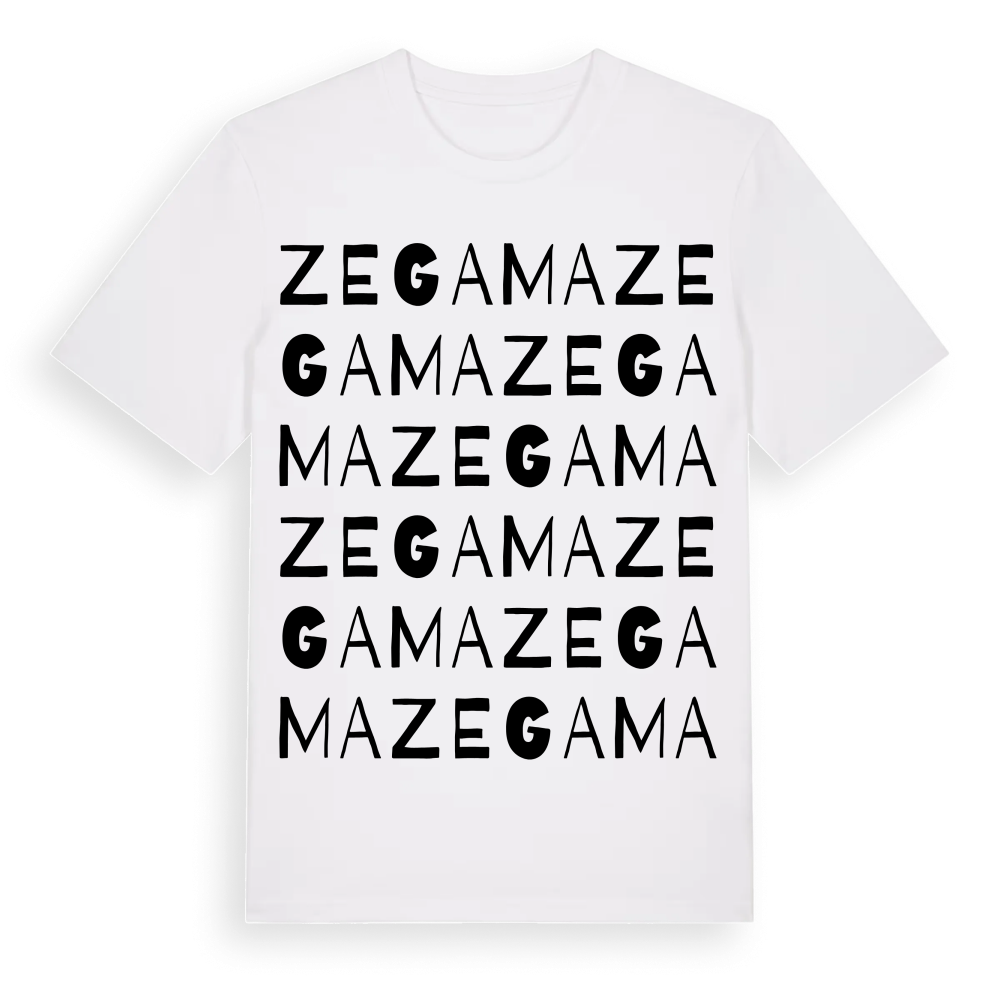 Zegama ordlek t-shirt – White, i miljö