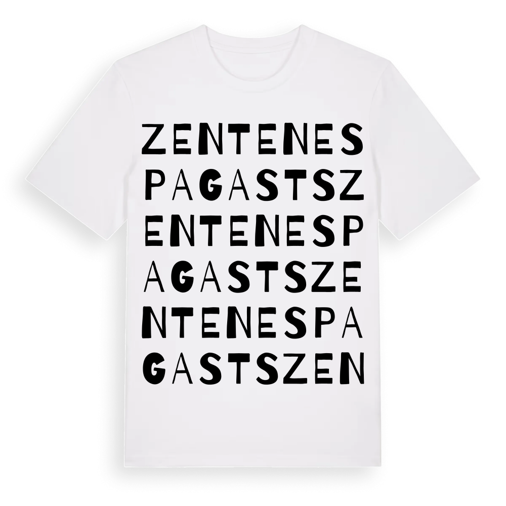 Zentenes pagasts ordlek t-shirt – White, i miljö