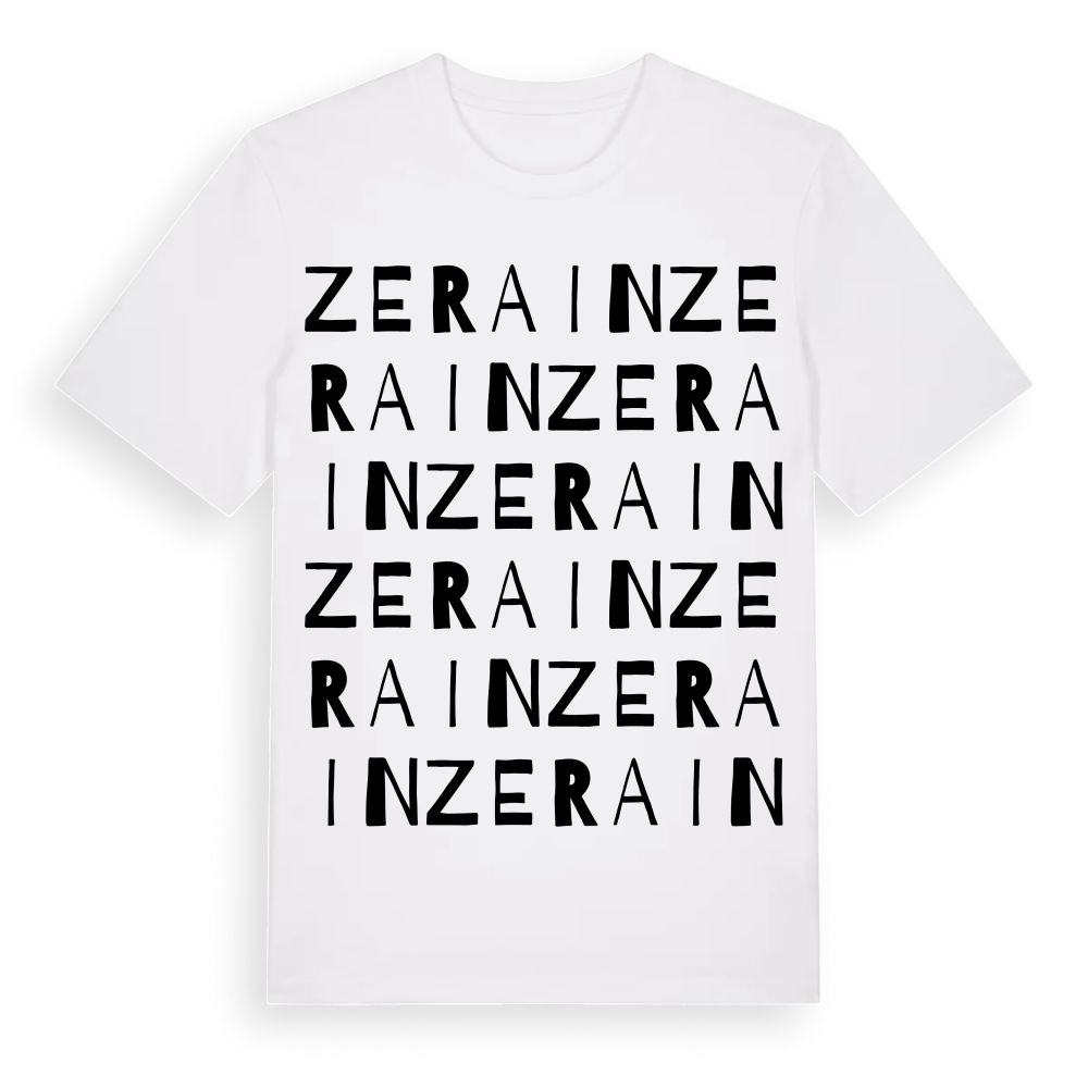 Zerain ordlek t-shirt – White, i miljö