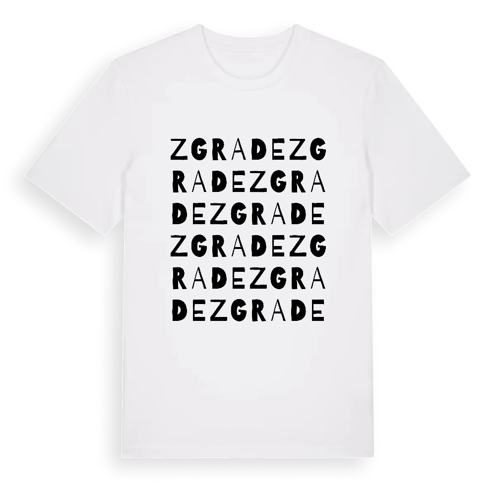Zgrade ordlek t-shirt – White, i miljö