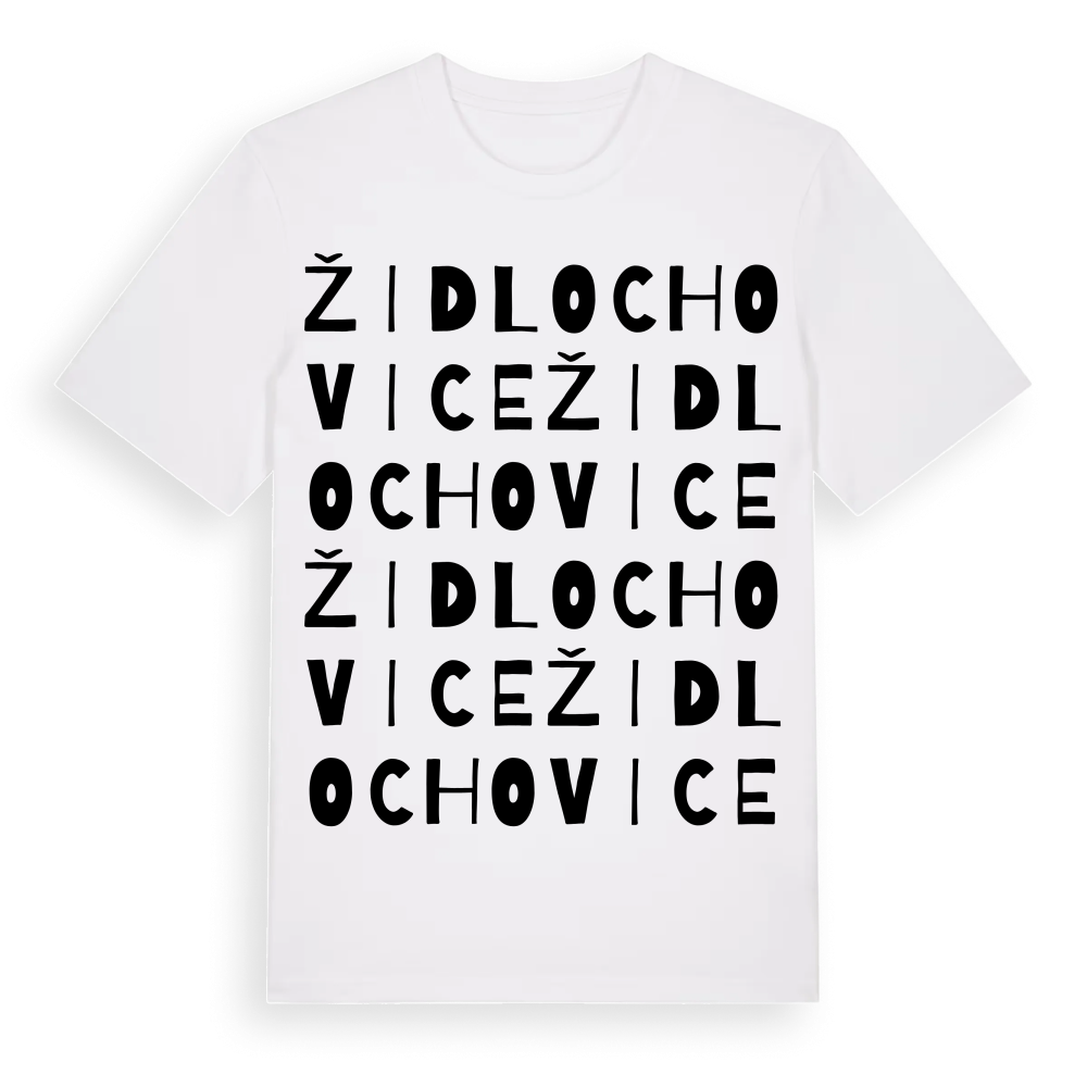 Židlochovice ordlek t-shirt – White, i miljö