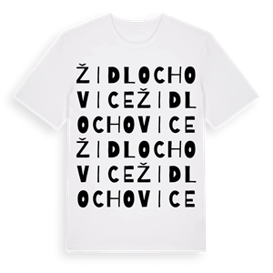 Židlochovice ordlek t-shirt – ekologisk bomull t-shirt från Pinshirt