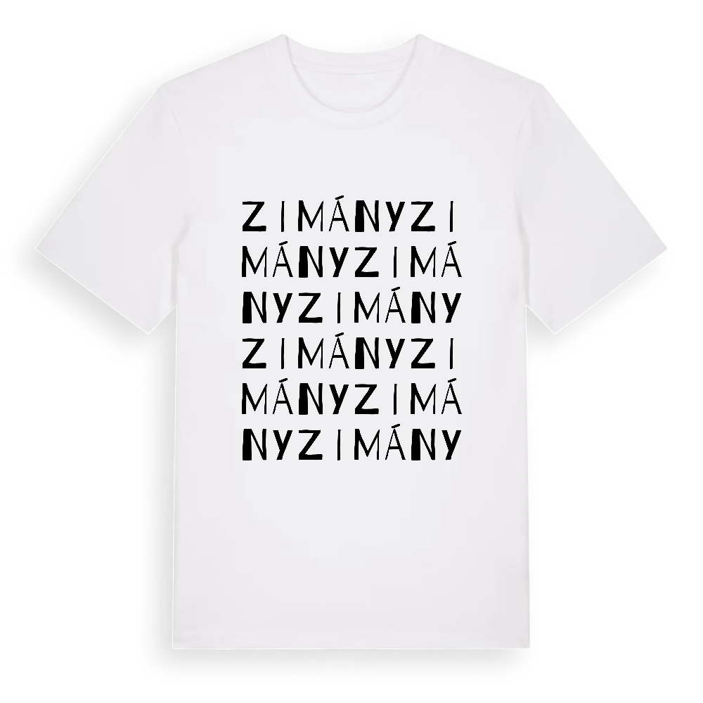Zimány ordlek t-shirt – White, i miljö