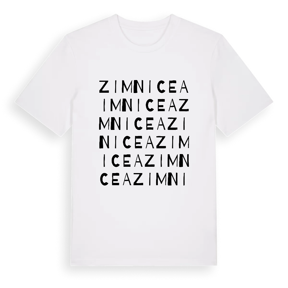 Zimnicea ordlek t-shirt – White, i miljö