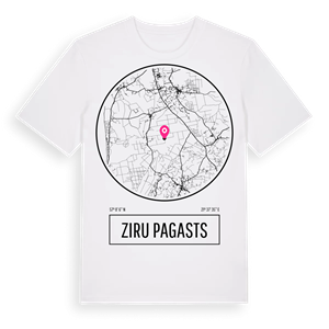 Ziru pagasts t-shirt – ekologisk bomull t-shirt från Pinshirt
