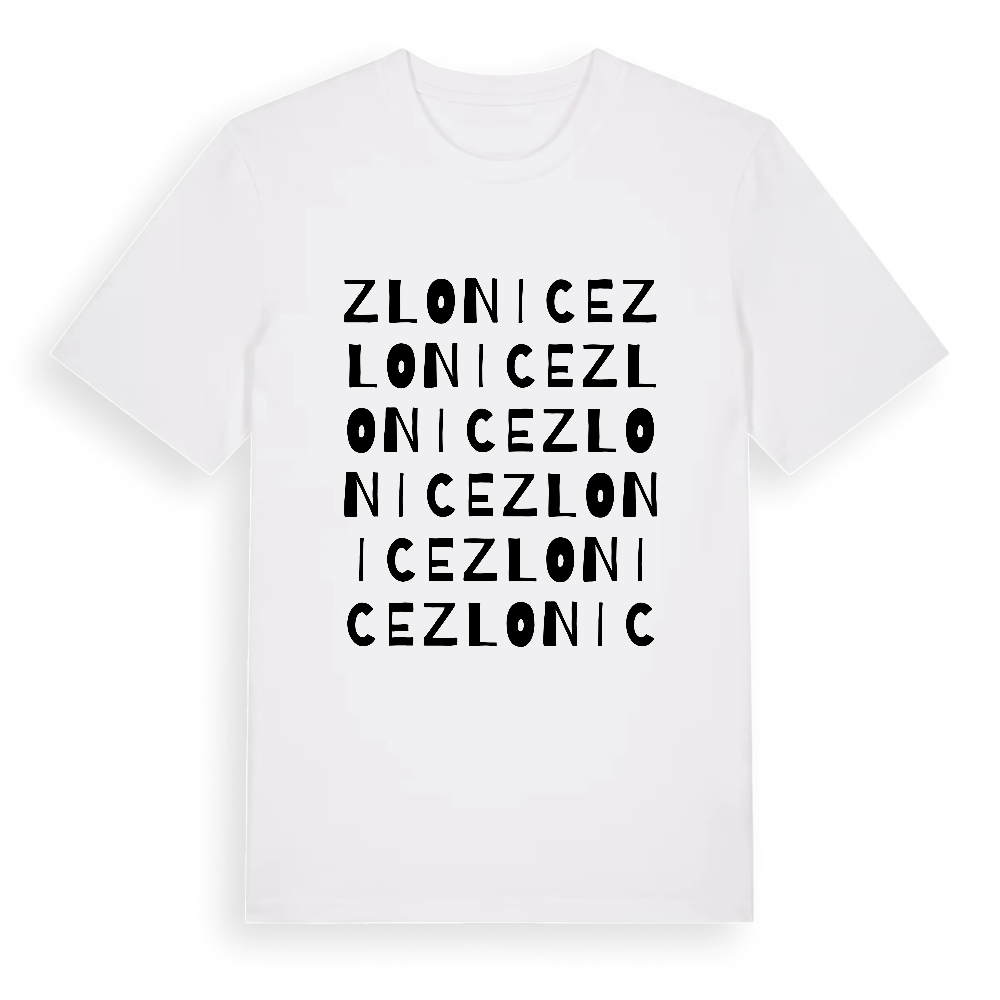 Zlonice ordlek t-shirt – White, i miljö