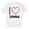 Jag älskar Zomba t-shirt stort tryck