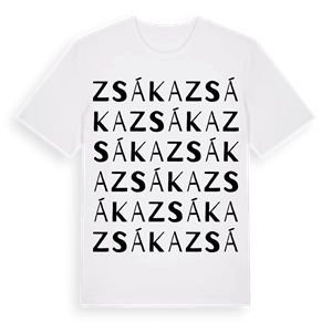 Zsáka ordlek t-shirt – ekologisk bomull t-shirt från Pinshirt