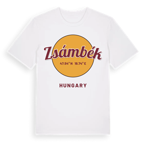 Zsámbék cirkel t-shirt – ekologisk bomull t-shirt från Pinshirt