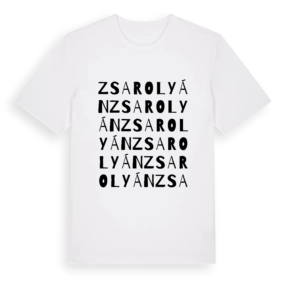 Zsarolyán ordlek t-shirt – White, i miljö