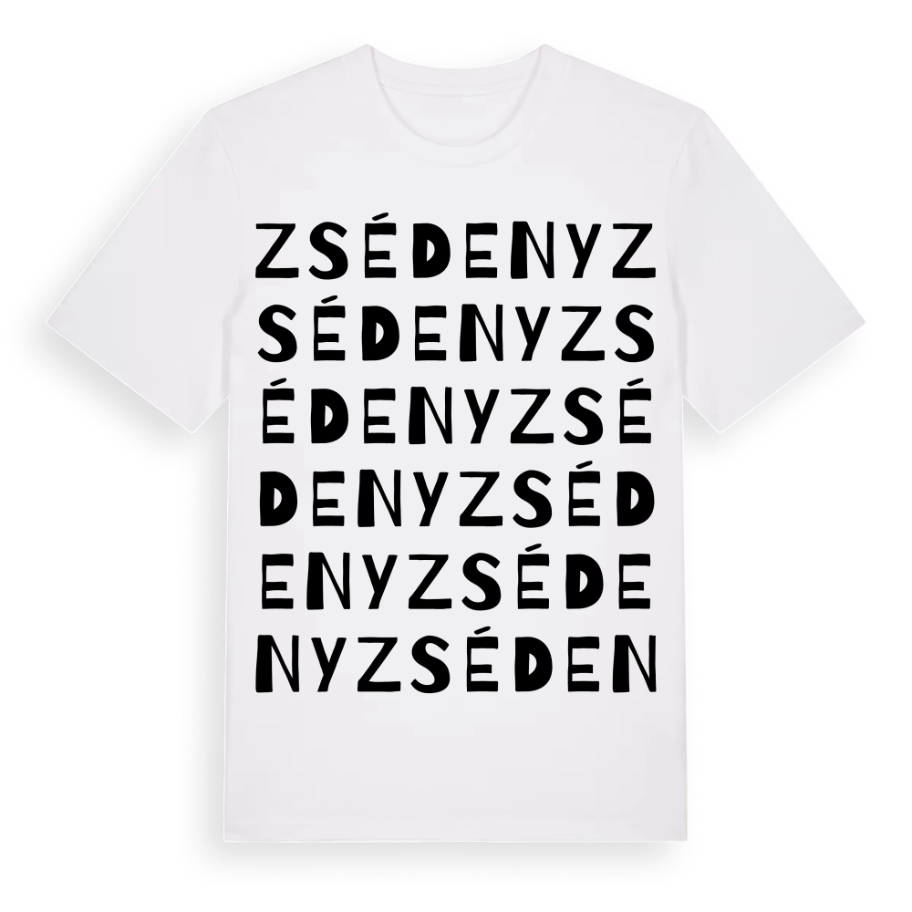 Zsédeny ordlek t-shirt – White, i miljö