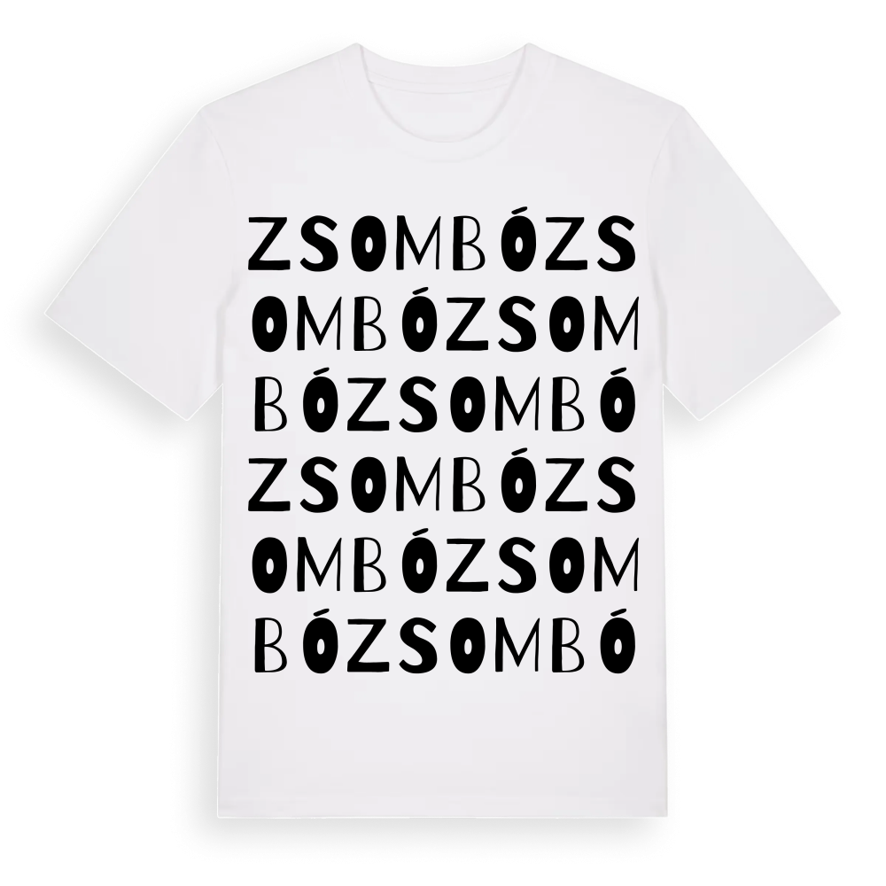 Zsombó ordlek t-shirt – White, i miljö