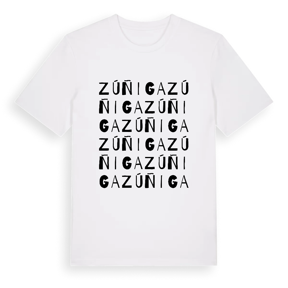 Zúñiga ordlek t-shirt – White, i miljö