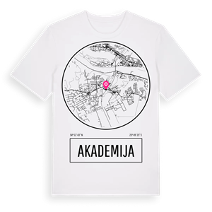 Akademija t-shirt – ekologisk bomull t-shirt från Pinshirt