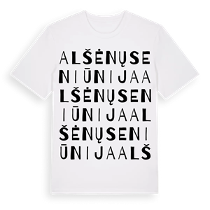 Alšėnų seniūnija ordlek t-shirt – ekologisk bomull t-shirt från Pinshirt