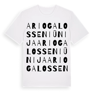 Ariogalos seniūnija ordlek t-shirt – ekologisk bomull t-shirt från Pinshirt