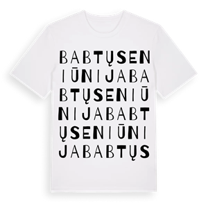 Babtų seniūnija ordlek t-shirt – ekologisk bomull t-shirt från Pinshirt