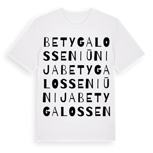 Betygalos seniūnija ordlek t-shirt – ekologisk bomull t-shirt från Pinshirt