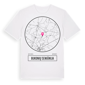 Bukonių seniūnija t-shirt – ekologisk bomull t-shirt från Pinshirt
