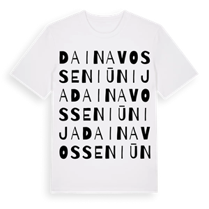 Dainavos seniūnija ordlek t-shirt – ekologisk bomull t-shirt från Pinshirt