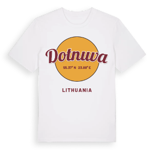 Dotnuva cirkel t-shirt – ekologisk bomull t-shirt från Pinshirt