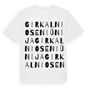Girkalnio seniūnija ordlek t-shirt – ekologisk bomull t-shirt från Pinshirt
