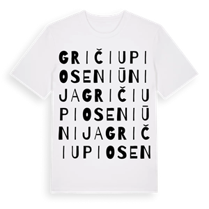 Gričiupio seniūnija ordlek t-shirt – ekologisk bomull t-shirt från Pinshirt