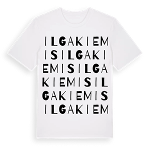 Ilgakiemis ordlek t-shirt – ekologisk bomull t-shirt från Pinshirt