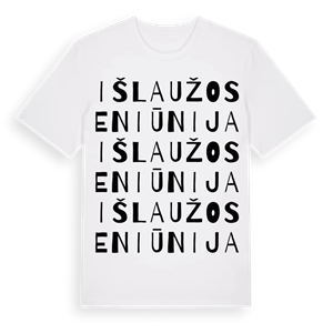 Išlaužo seniūnija ordlek t-shirt – ekologisk bomull t-shirt från Pinshirt
