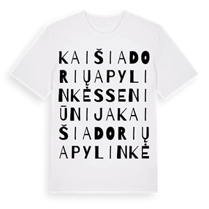 Kaišiadorių apylinkės seniūnija ordlek t-shirt – ekologisk bomull t-shirt från Pinshirt
