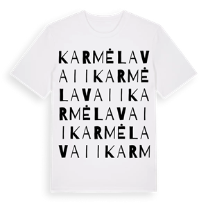 Karmėlava II ordlek t-shirt – ekologisk bomull t-shirt från Pinshirt