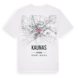 Kaunas karta t-shirt – ekologisk bomull t-shirt från Pinshirt