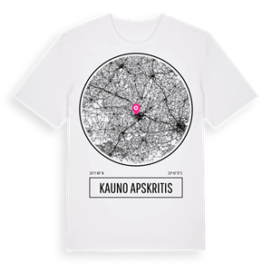 Kauno apskritis t-shirt – ekologisk bomull t-shirt från Pinshirt