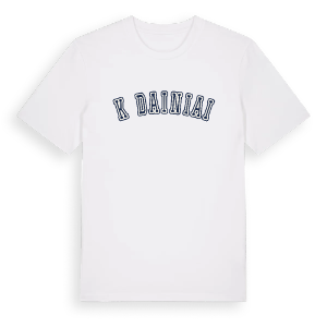 Kėdainiai college t-shirt – ekologisk bomull t-shirt från Pinshirt