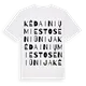 Kėdainių miesto seniūnija ordlek t-shirt