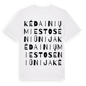 Kėdainių miesto seniūnija ordlek t-shirt – ekologisk bomull t-shirt från Pinshirt
