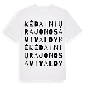 Kėdainių rajono savivaldybė ordlek t-shirt – ekologisk bomull t-shirt från Pinshirt