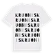 Kruonis ordlek t-shirt