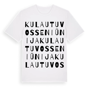 Kulautuvos seniūnija ordlek t-shirt – ekologisk bomull t-shirt från Pinshirt