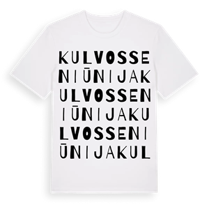 Kulvos seniūnija ordlek t-shirt – ekologisk bomull t-shirt från Pinshirt