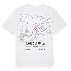 Lapių seniūnija karta t-shirt – ekologisk bomull t-shirt från Pinshirt
