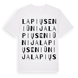 Lapių seniūnija ordlek t-shirt – ekologisk bomull t-shirt från Pinshirt