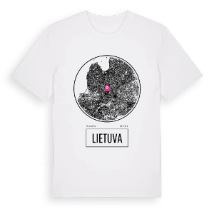 Lietuva t-shirt – ekologisk bomull t-shirt från Pinshirt