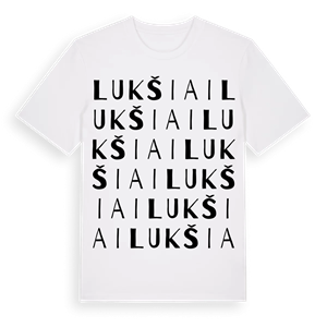 Lukšiai ordlek t-shirt – ekologisk bomull t-shirt från Pinshirt