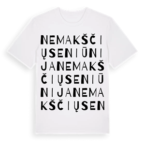 Nemakščių seniūnija ordlek t-shirt – ekologisk bomull t-shirt från Pinshirt