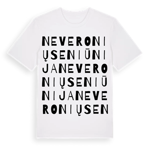 Neveronių seniūnija ordlek t-shirt – ekologisk bomull t-shirt från Pinshirt