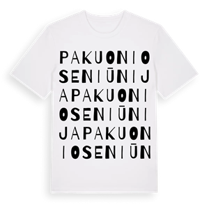 Pakuonio seniūnija ordlek t-shirt – ekologisk bomull t-shirt från Pinshirt